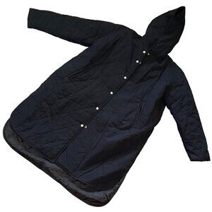Long Black Light Puffer Jacket from Korea O/S Oversized Style
